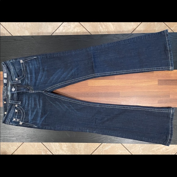Miss Me Girl jeans, size 16, dark wash bootcut. - Picture 1 of 3